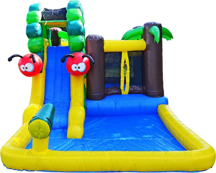 Caterpillar Inflatable Water Slide Bounce House (Wet or Dry)