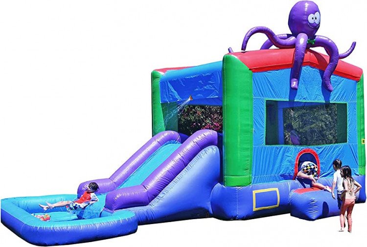 Octopus Bounce House Combo (Wet or Dry)