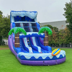 17 Foot Dual Lane Slide (Wet or Dry)