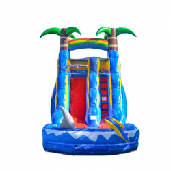 1520Foot20Jump20Orange20Waterslide202 1708618495 15 FT Ocean Shark Waterslide (Wet or Dry)